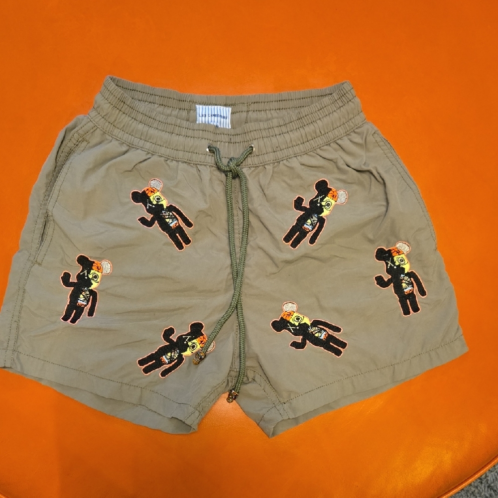 Les Canebiers Khaki Swim Men Ermitage Mono Bear